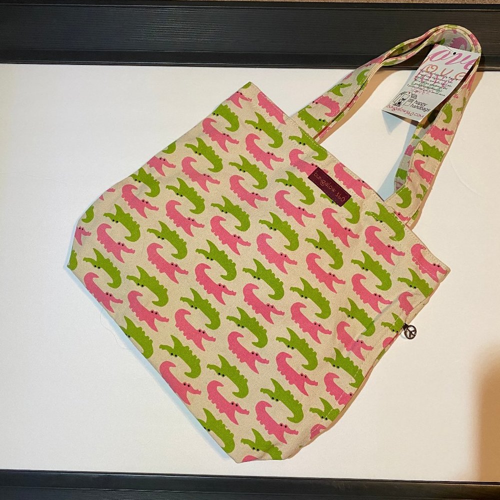 Bungalow 360 Alligator Tote Bag nwt